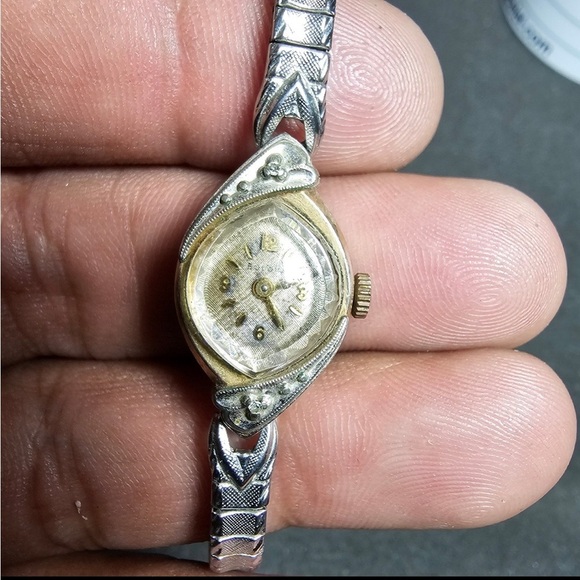 Vintage Bulova M5 Ladies Mechanical Wind Cocktail Watch 10k R.G.P Working - Picture 1 of 11